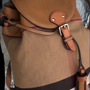 Burberry Check Backpack Rucksack